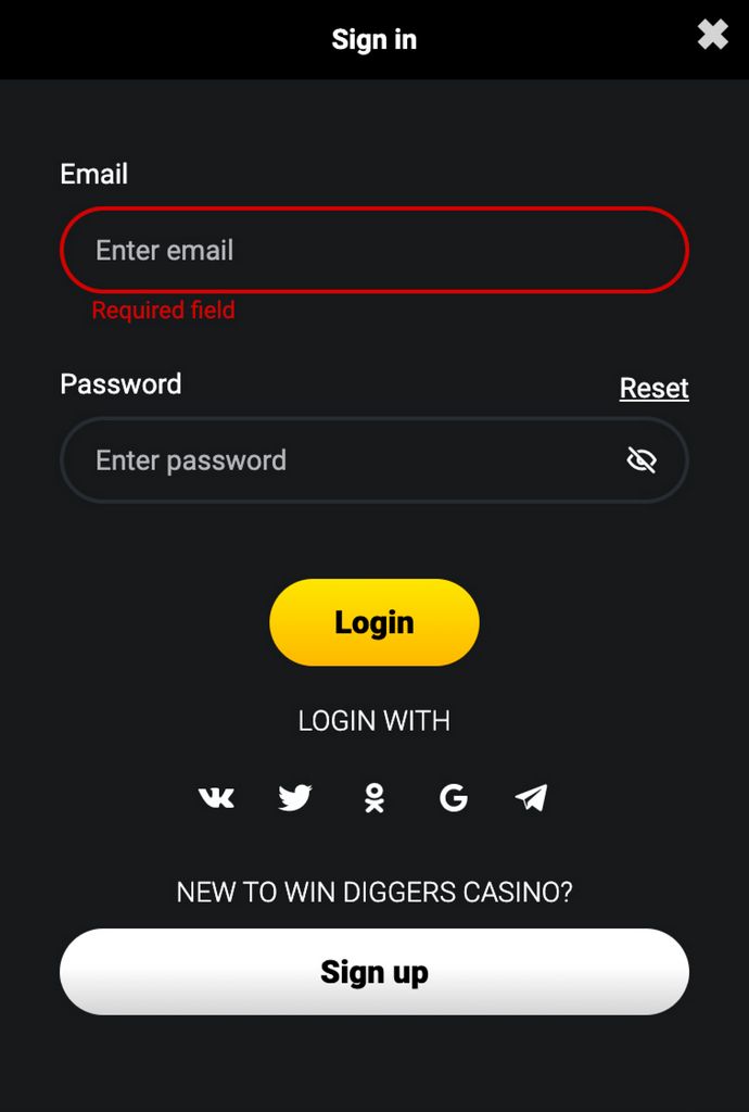 Win Diggers Casino Online Games